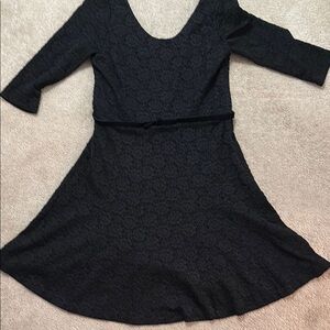 White House Bkack Market Elegant Black Lace Dress Size 14